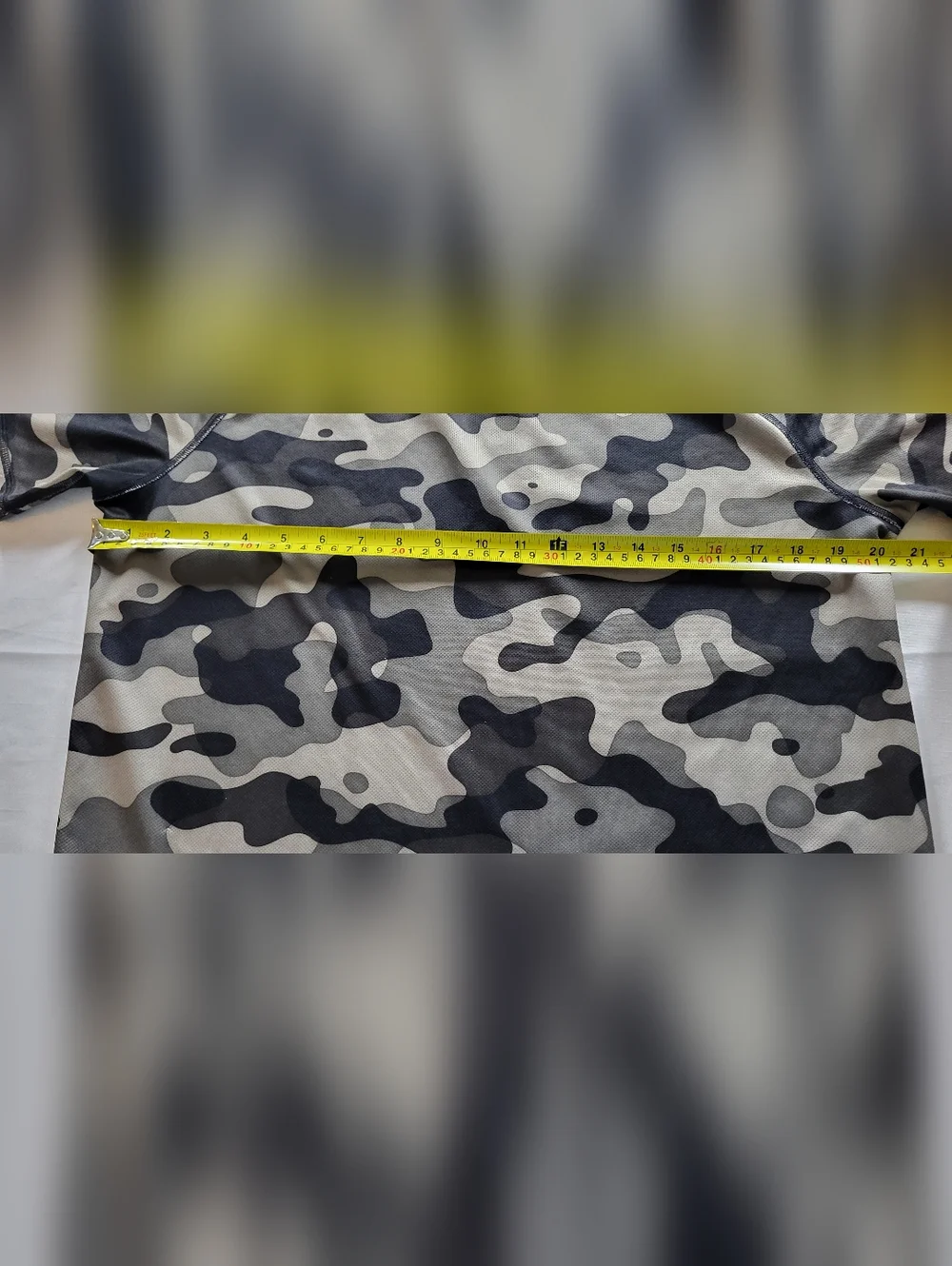 adidas Camo Short Sleeve Performance Tee - Black & Gray & Olive - Picture 11 of 12